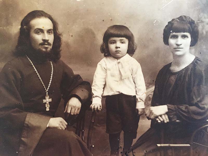 О. Александр Норанович и Мария Алексеевна с сыном Игорем